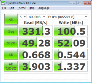 BIOS RAID5 x3 WriteThru