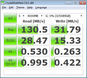 RAID5 with 3 drives while resynching.