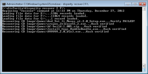 disParity 0.21 Recovery Fail